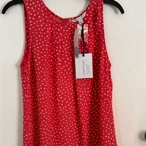 Ann Taylor Red Polka Dot Women’s Top (NWT, Size M):